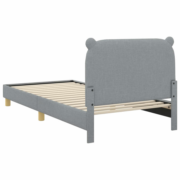 Cadru de pat pentru copii cu spătar Gri deschis 90 x 200 cm - WALTI WALTI
