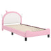 Cadru de pat pentru copii cu spătar Roz 90 x 190 cm PU - WALTI WALTI