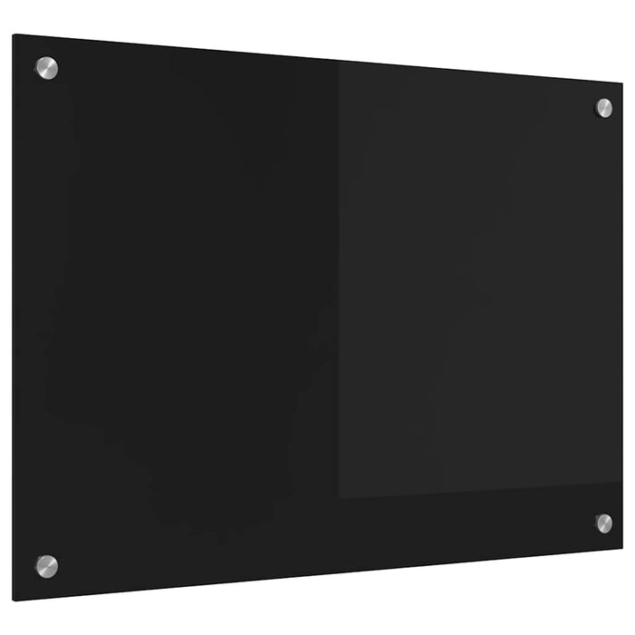 Spate de bucătărie Negru 70 x 50 cm sticlă securizată - WALTI WALTI