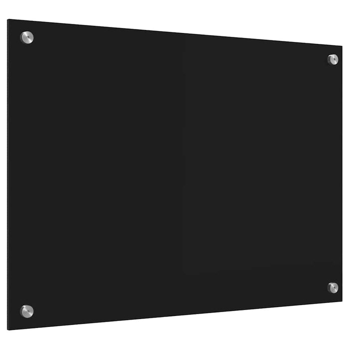 Spate de bucătărie Negru 70 x 50 cm sticlă securizată - WALTI WALTI
