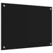 Spate de bucătărie Negru 70 x 50 cm sticlă securizată - WALTI WALTI