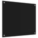 Spate de bucătărie Negru 70 x 60 cm sticlă securizată - WALTI WALTI