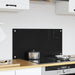 Spate de bucătărie Negru 80 x 40 cm sticlă securizată - WALTI WALTI
