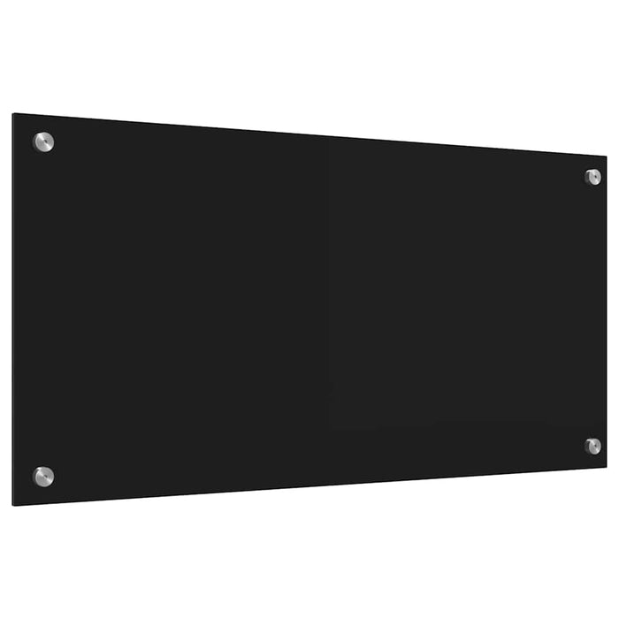 Spate de bucătărie Negru 80 x 40 cm sticlă securizată - WALTI WALTI