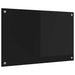Spate de bucătărie Negru 80 x 50 cm sticlă securizată - WALTI WALTI