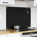 Spate de bucătărie Negru 80 x 60 cm sticlă securizată - WALTI WALTI