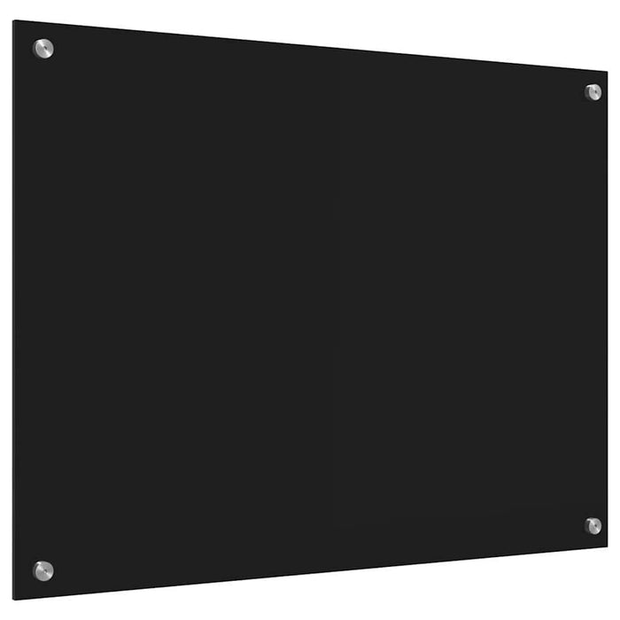 Spate de bucătărie Negru 80 x 60 cm sticlă securizată - WALTI WALTI