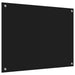 Spate de bucătărie Negru 80 x 60 cm sticlă securizată - WALTI WALTI