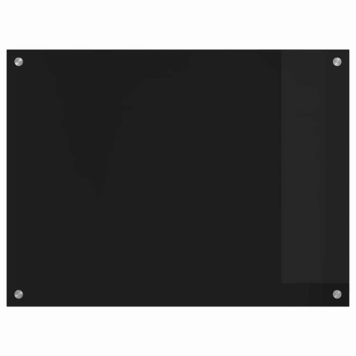 Spate de bucătărie Negru 80 x 60 cm sticlă securizată - WALTI WALTI
