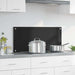 Spate de bucătărie Negru 90 x 40 cm sticlă securizată - WALTI WALTI
