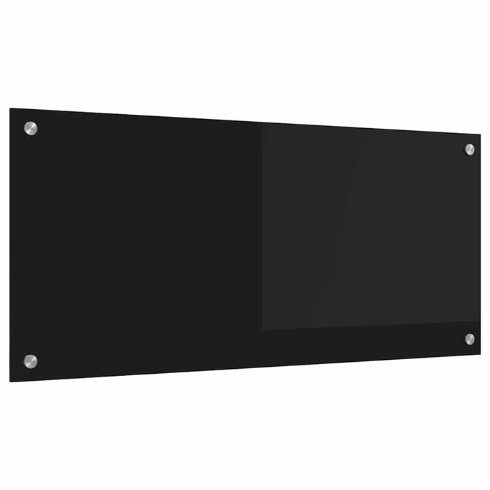 Spate de bucătărie Negru 90 x 40 cm sticlă securizată - WALTI WALTI