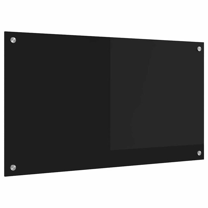 Spate de bucătărie Negru 90 x 50 cm sticlă securizată - WALTI WALTI