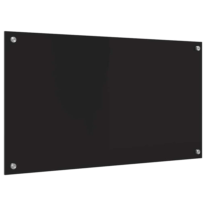 Spate de bucătărie Negru 90 x 50 cm sticlă securizată - WALTI WALTI