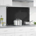 Panou de bucătărie Negru 90 x 60 cm sticlă securizată - WALTI WALTI