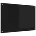 Panou de bucătărie Negru 90 x 60 cm sticlă securizată - WALTI WALTI