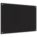 Panou de bucătărie Negru 90 x 60 cm sticlă securizată - WALTI WALTI