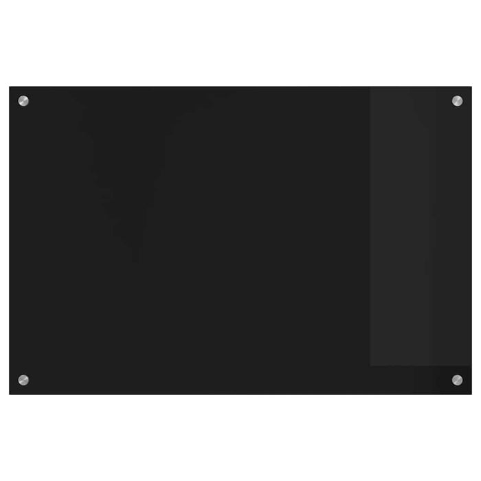 Panou de bucătărie Negru 90 x 60 cm sticlă securizată - WALTI WALTI