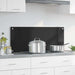 Spate de bucătărie Negru 100 x 40 cm sticlă securizată - WALTI WALTI