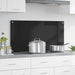 Spate de bucătărie Negru 100 x 50 cm sticlă securizată - WALTI WALTI