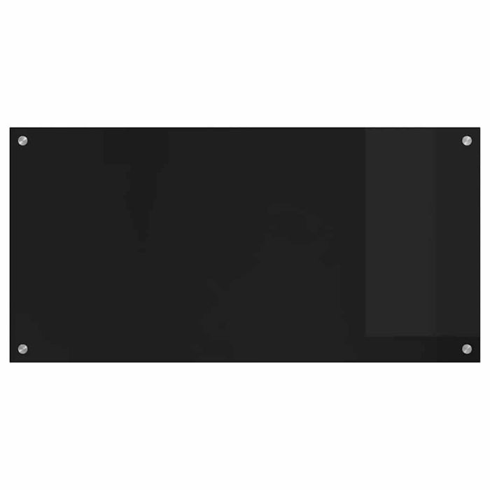 Spate de bucătărie Negru 100 x 50 cm sticlă securizată - WALTI WALTI
