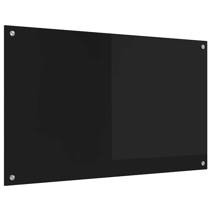 Spate de bucătărie Negru 100 x 60 cm sticlă securizată - WALTI WALTI