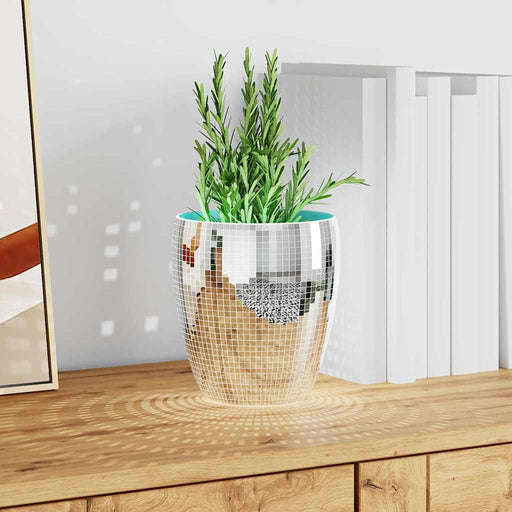 Placă Mozaic cu Oglindă 3 pcs Argintiu 30 x 30 cm Sticlă - WALTI WALTI