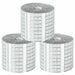 Placă Mozaic cu Oglindă 3 pcs Argintiu 100 x 4 cm Sticlă - WALTI WALTI