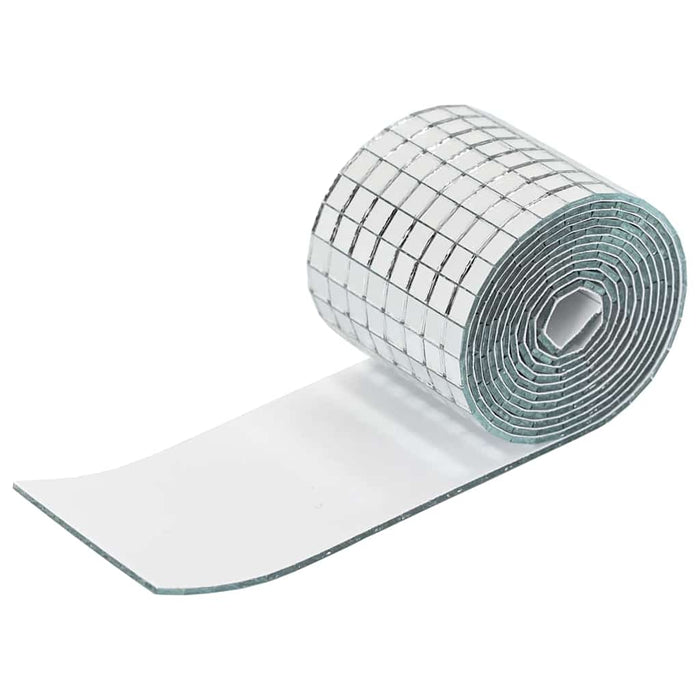 Placă Mozaic cu Oglindă 3 pcs Argintiu 100 x 4 cm Sticlă - WALTI WALTI