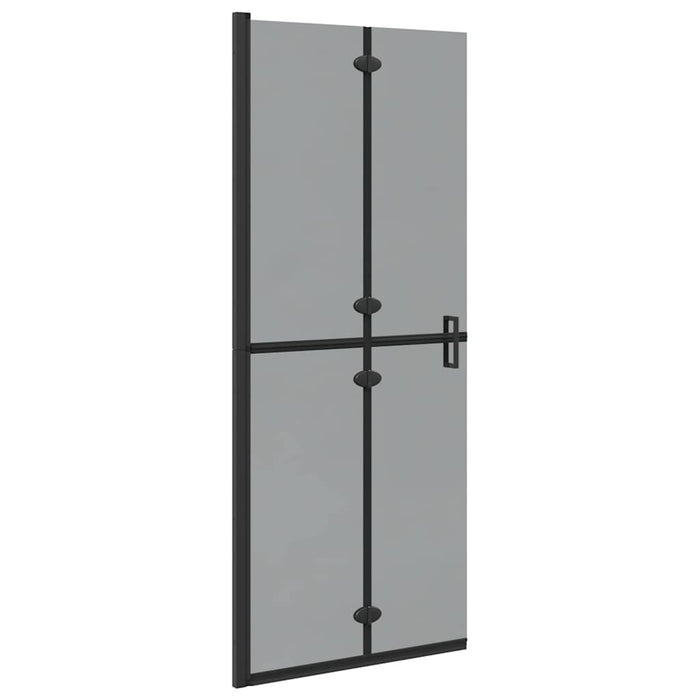 Perete de duș Walk-In Negru 80 x 6,5 x 190 cm - WALTI WALTI