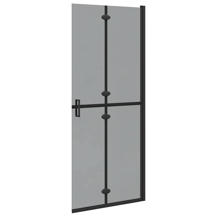 Perete de duș Walk-In Negru 80 x 6,5 x 190 cm - WALTI WALTI