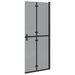 Perete de duș Walk-In Negru 80 x 6,5 x 190 cm - WALTI WALTI