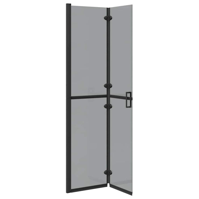 Perete de duș Walk-in Negru și transparent închis 90 x 190 cm - WALTI WALTI