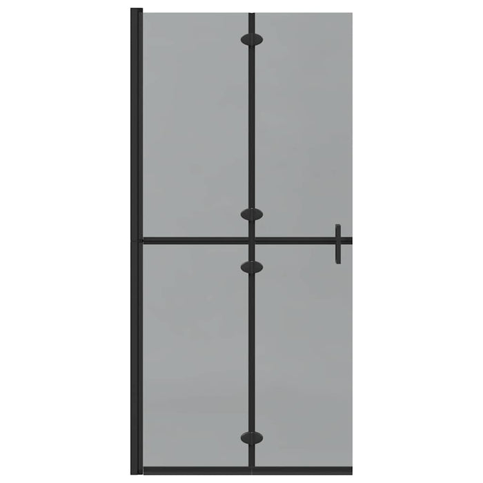 Perete de duș Walk-in Negru și transparent închis 90 x 190 cm - WALTI WALTI