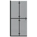 Perete de duș Walk-in Negru și transparent închis 90 x 190 cm - WALTI WALTI