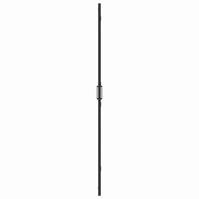 Perete de duș Walk-in Negru și transparent închis 90 x 190 cm - WALTI WALTI