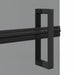 Perete de duș Walk-in Negru și transparent închis 100 x 190 cm - WALTI WALTI