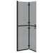 Perete de duș Walk-in Negru și transparent închis 100 x 190 cm - WALTI WALTI