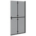 Perete de duș Walk-in Negru și transparent închis 100 x 190 cm - WALTI WALTI