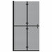 Perete de duș Walk-in Negru și transparent închis 100 x 190 cm - WALTI WALTI