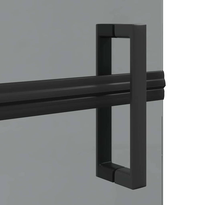 Perete de duș Walk-In Negru 110 x 6,5 x 190 cm - WALTI WALTI