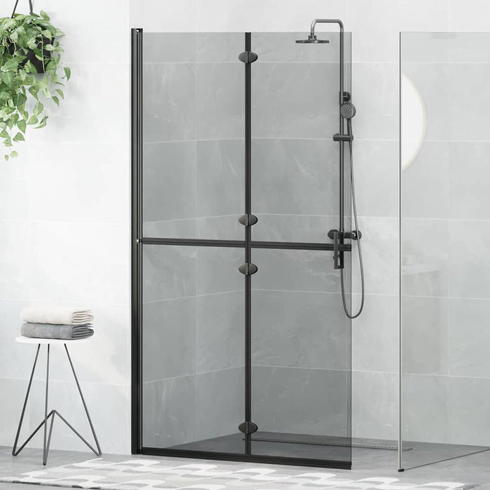 Perete de duș Walk-In Negru 110 x 6,5 x 190 cm - WALTI WALTI