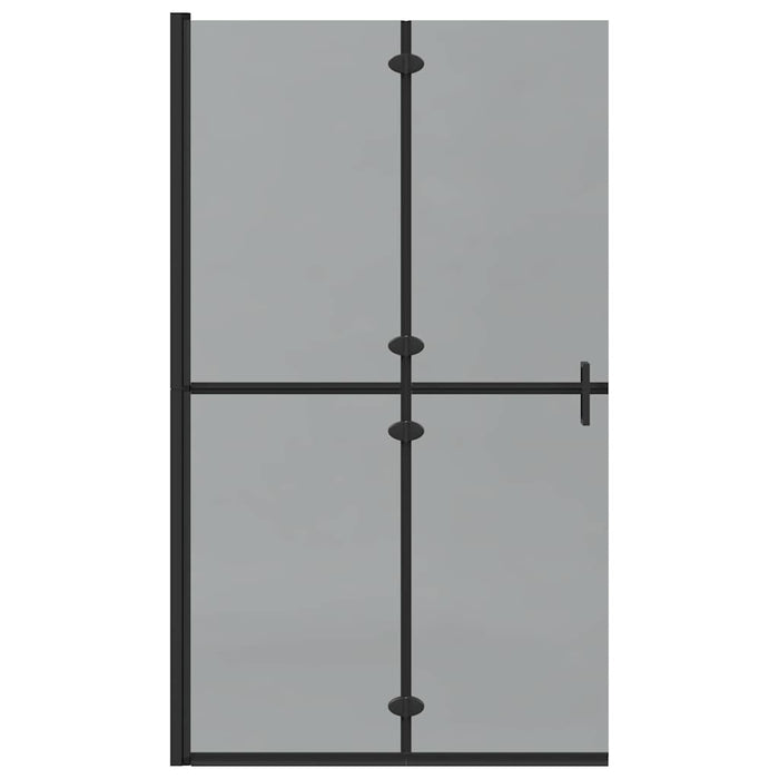Perete de duș Walk-In Negru 110 x 6,5 x 190 cm - WALTI WALTI