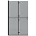 Perete de duș Walk-In Negru 110 x 6,5 x 190 cm - WALTI WALTI