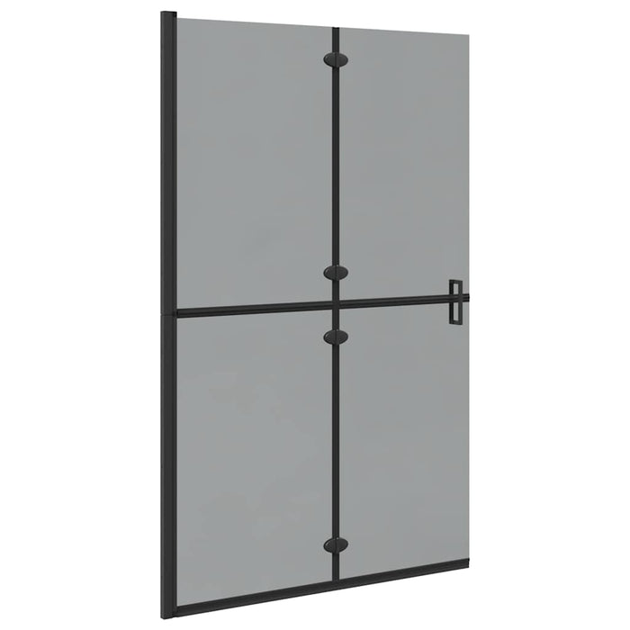 Perete de duș Walk-in Negru și transparent închis 120 x 190 cm - WALTI WALTI