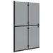 Perete de duș Walk-in Negru și transparent închis 120 x 190 cm - WALTI WALTI