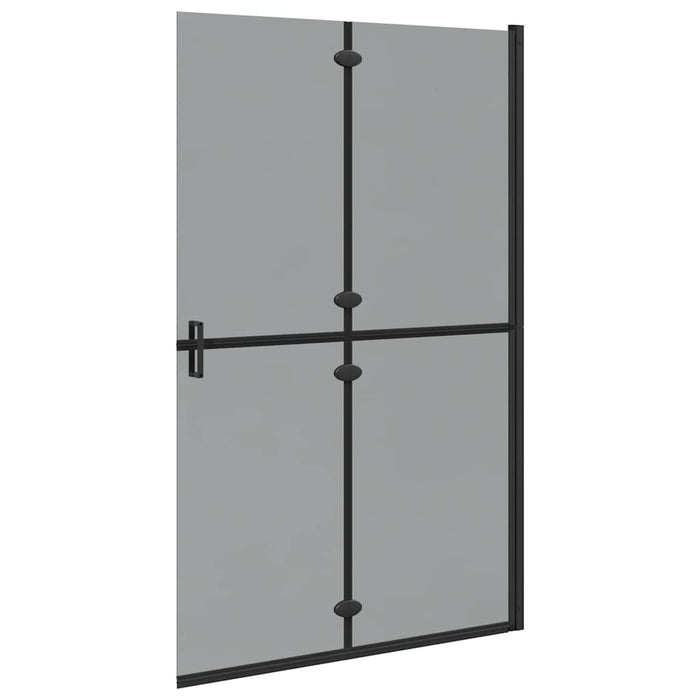 Perete de duș Walk-in Negru și transparent închis 120 x 190 cm - WALTI WALTI