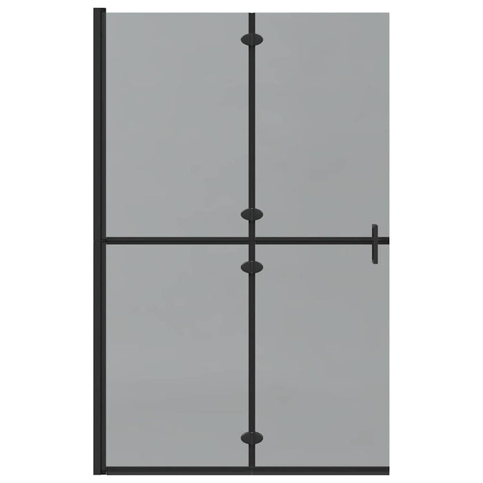 Perete de duș Walk-in Negru și transparent închis 120 x 190 cm - WALTI WALTI