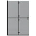 Perete de duș Walk-in Negru și transparent închis 120 x 190 cm - WALTI WALTI