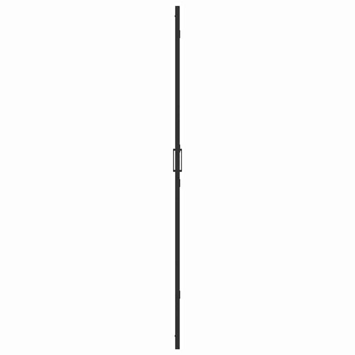 Perete de duș Walk-in Negru și transparent închis 120 x 190 cm - WALTI WALTI