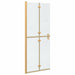 Perete de duș Walk-in Altele auriu și transparent 80 x 190 cm - WALTI WALTI